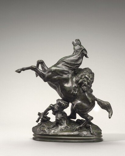 Horse Attacked by a Lion