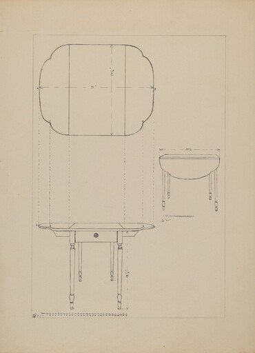 Oval Table Drop Leaf