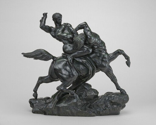 Lapith (Theseus) Fighting a Centaur (sketch)