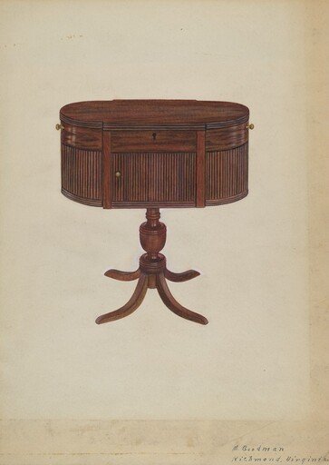 Duncan Phyfe Sewing Cabinet