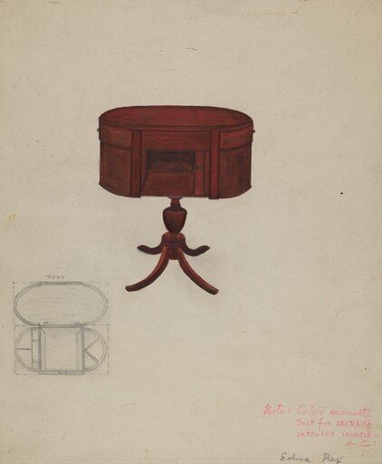 Duncan Phyfe Sewing Cabinet