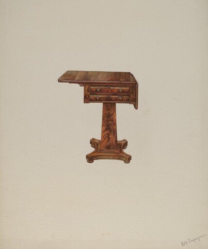 Mahogany Sewing Table