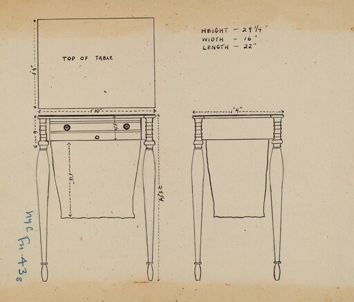 Sewing and Work Table