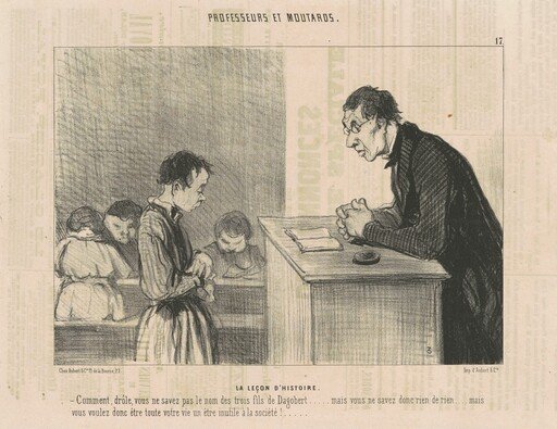 Le leçon d'histoire