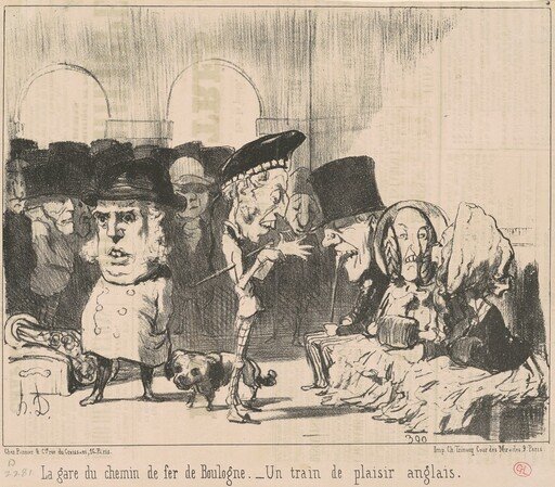 La gare du chemin de fer de Boulogne