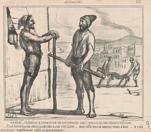 A Naples: Délégués de la commission ...