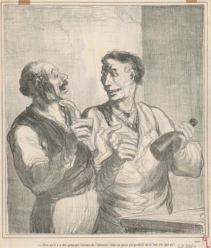 Dire qu'il y a des gens qui boivent de l'absinthe ...