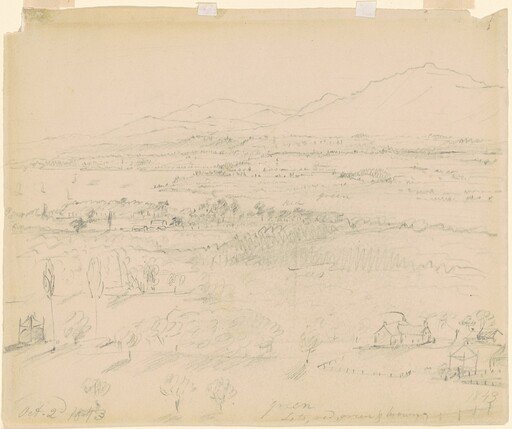 Valley with River and Mountains