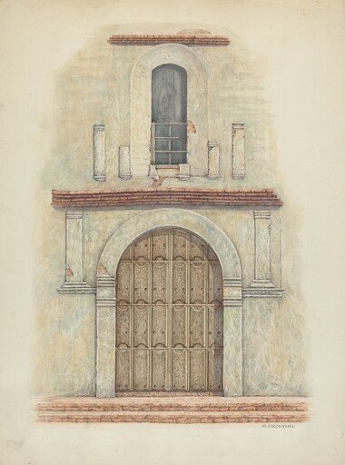 Arched Doorway Mission San Diego