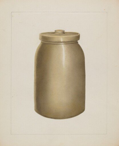 Pottery Jar with Lid