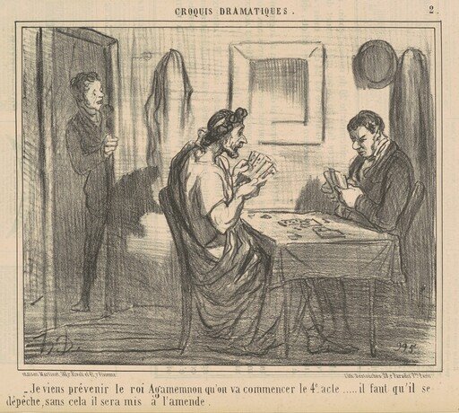 Je viens prévenir le roi Agamemnon ...