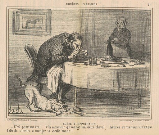Scène d'Hippophagie