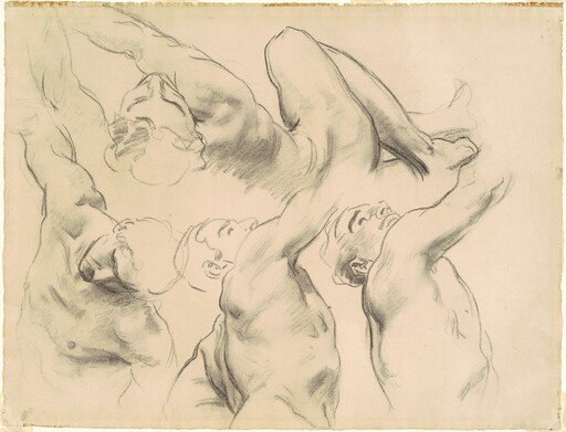 Studies for "Heaven" and "Hell"
