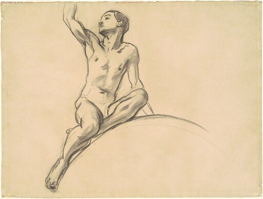 Study for Figure above "Music"