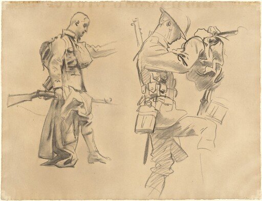 Studies for "Gassed" [recto]