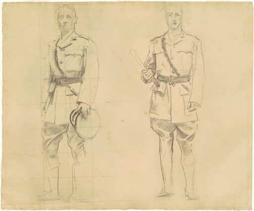 Studies of Generals Plumer and Haig for "General Officers of World War I" [recto]