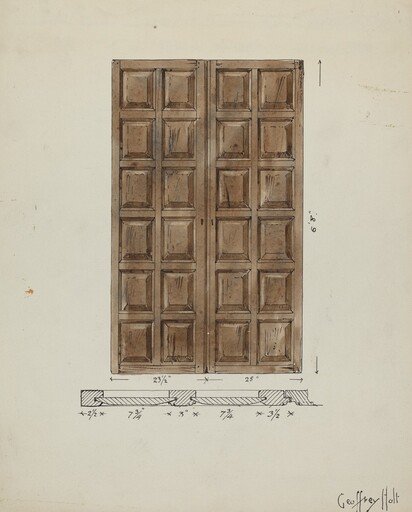 Old Paneled Doors: Main Entrance to Monastery