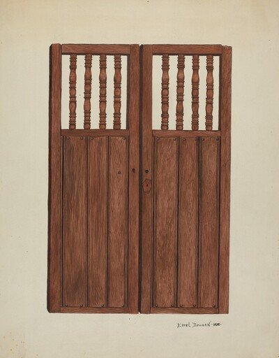 Doors to Baptistry - Mission San Juan Bautista