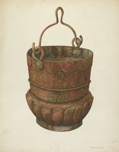 Hammered-Copper Bucket