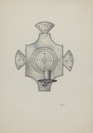 Candleholder (Candelero) Cut Tin