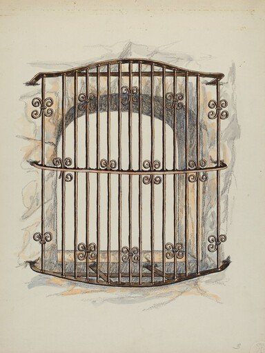 Iron Grille at Window (a Restoration)