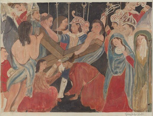 Station of the Cross No. 6: "Veronica Renders Service to Jesus"