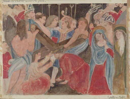 Station of the Cross No. 6: "Veronica Renders Service to Jesus"