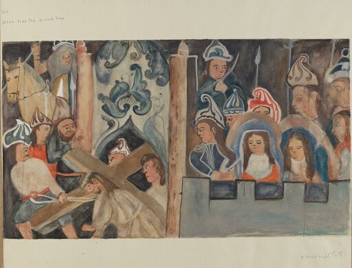 Station of the Cross No. 7: "Jesus Falls the Second Time"