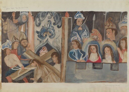 Station of the Cross No. 7: "Jesus Falls the Second Time"