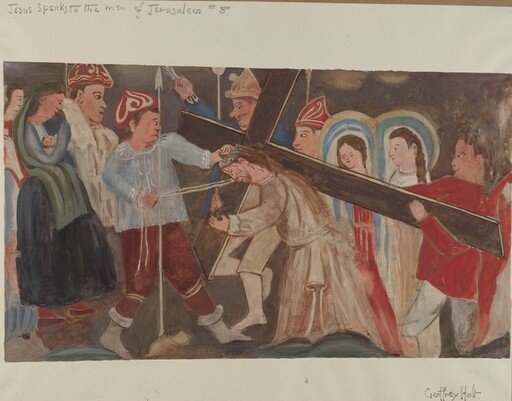 Station of the Cross No. 8: "Jesus Speaks to the Women of Jerusalem"