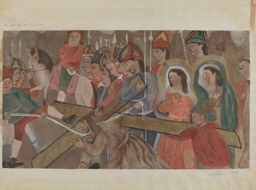 Station of the Cross No. 9: "Jesus Falls the Third Time"