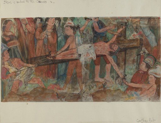 Station of the Cross No. 11: "Jesus is Nailed to the Cross"
