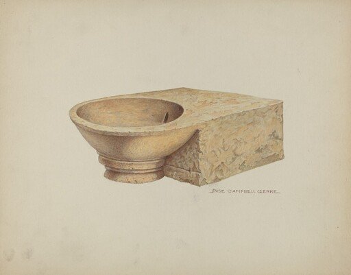 Carved Stone Wash Basin