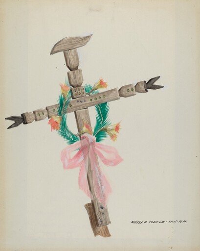 Carved Cross - Grave