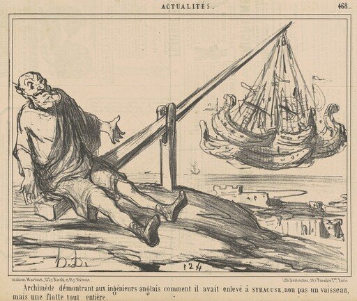 Archimède démontrant aux ingènieurs anglais ...