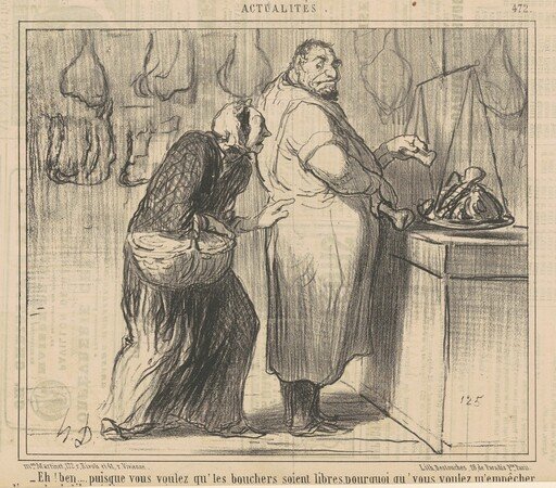 Eh! Ben ... puisque vous voulez qu' les bouchers ...