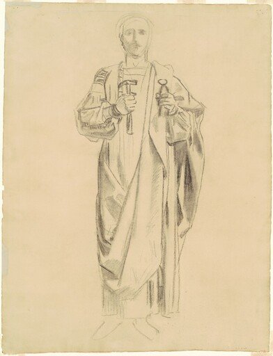 Study for "Dogma of the Redemption: Frieze of Angels" [recto]