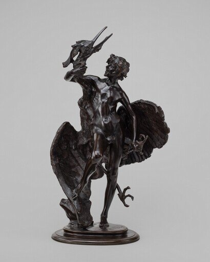 Young Faun with Heron