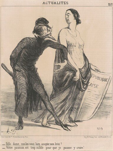 Belle dame voulez-vous ... accepter mon bras?