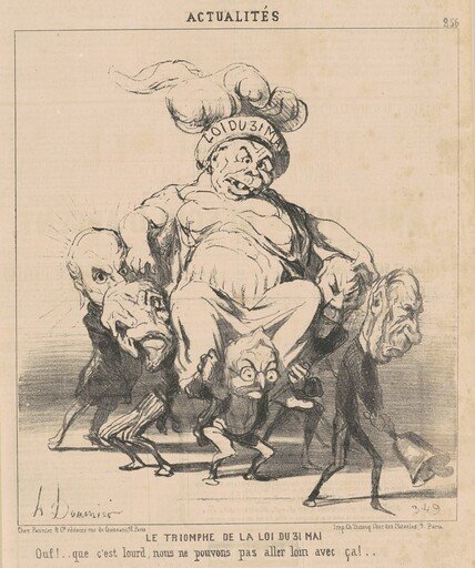 Le triomphe de la loi du 31 Mai