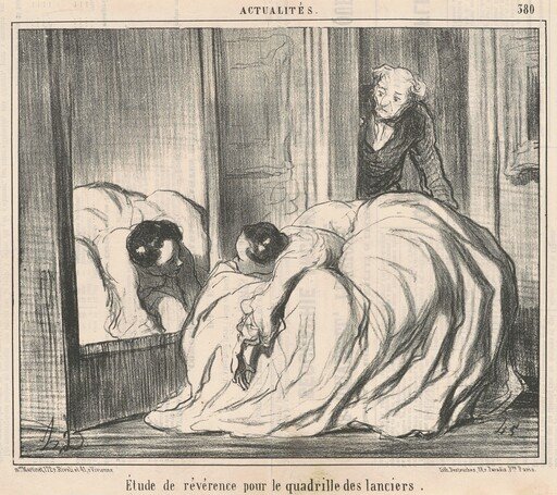 Etude de révérence pour le quadrille des lanciers