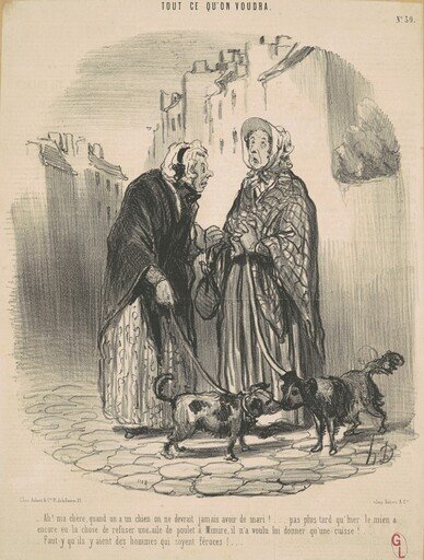 Ah! Ma chère, quand on a un chien ...