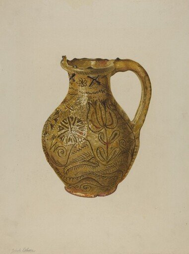 Pennsylvania German Puzzle Jug