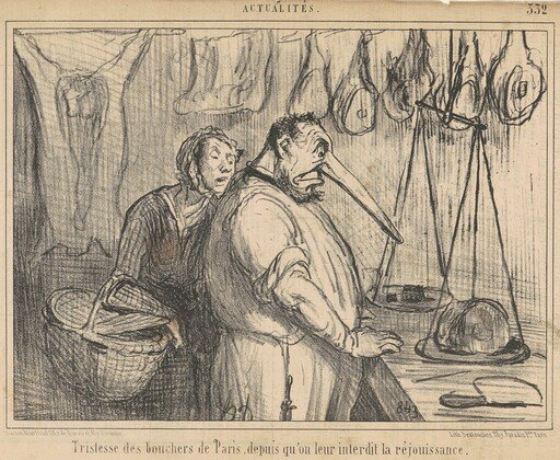 Tristesse des bouchers de Paris ...