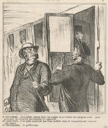 M. Prud'homme: Je ne monte jamais ...