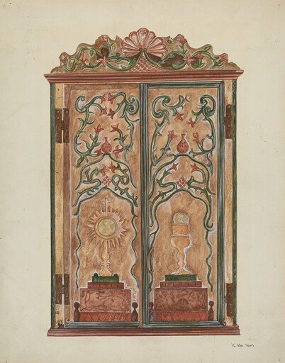 Hand-carved Cabinet