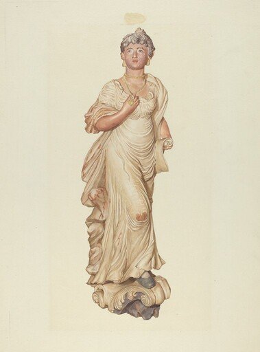 Figurehead from the Sloop "Postmaster"