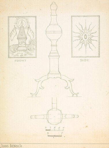 Andiron (one of pair)