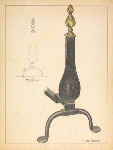 Andiron (one of pair)