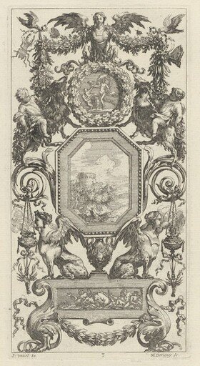 Ornamental Panel Surmounted by a Winged Harpy